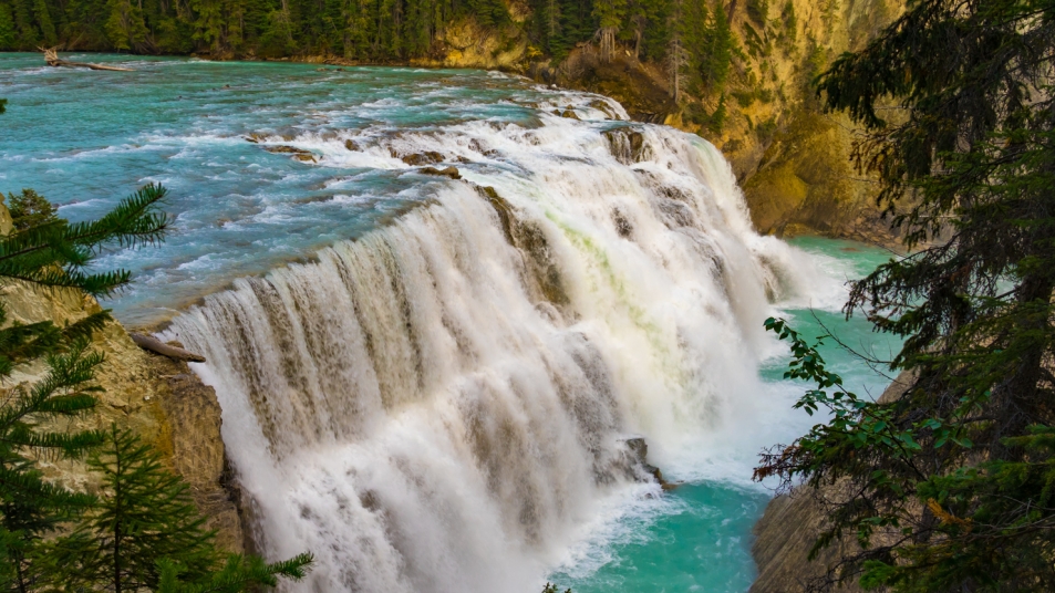 Wapta Falls in Yoho National Park