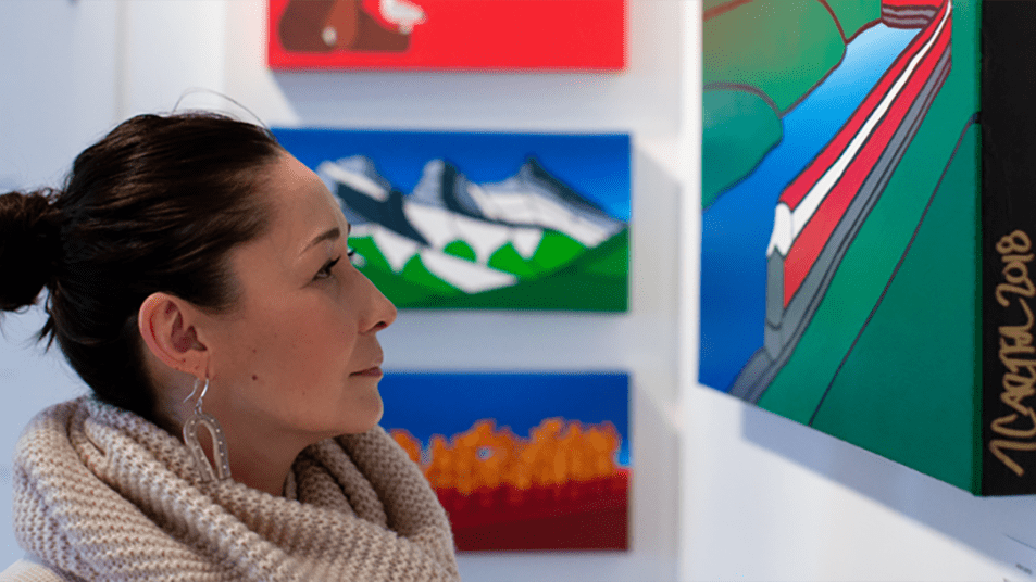 Reneltta Arluk, Director of Indigenous Arts at the Banff Centre for Arts and Creativity. Artist credit: And The Railway Runs Through Morants Curve (2018), by Jason Carter.