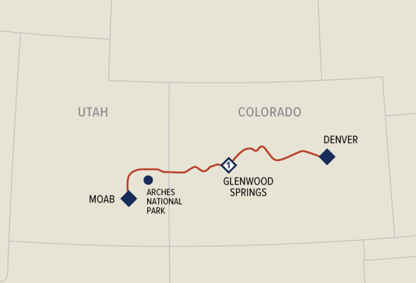 Rockies to the Red Rocks Moab to Denver 2-Day Rail Only