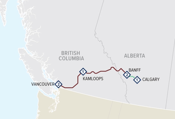 First Passage to the West Excursion Banff Eastbound