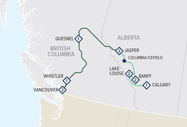 Rainforest to Gold Rush Grand Adventure Eastbound