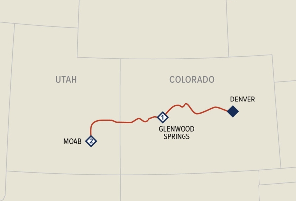 Rockies to the Red Rocks Moab Getaway Eastbound