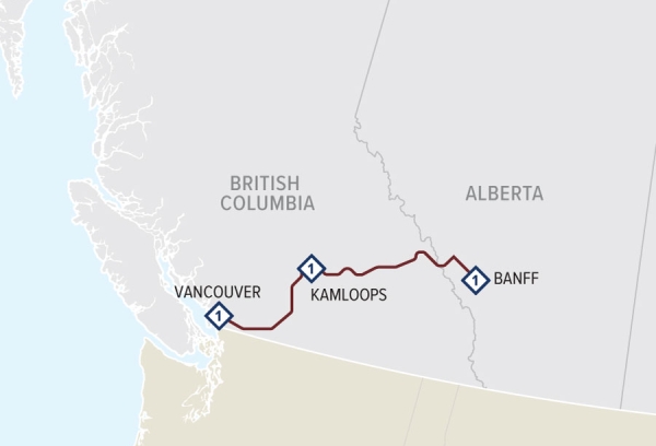 First Passage to the West Classic Banff Eastbound 3-Nights