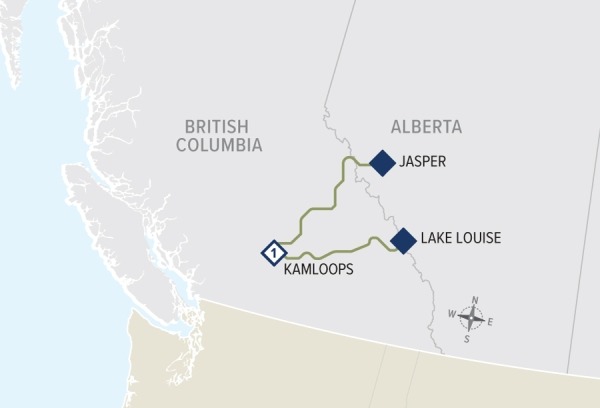 Passage to the Peaks Jasper to Lake Louise Rail Only
