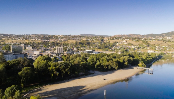Riverside Park in downtown Kamloops