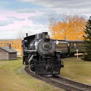 Steam train at Heritage Park
