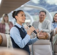 Onboard hosts storytelling in GoldLeaf dome.