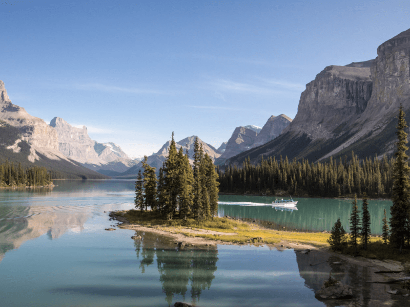 Spirit Island on Maligne Lake