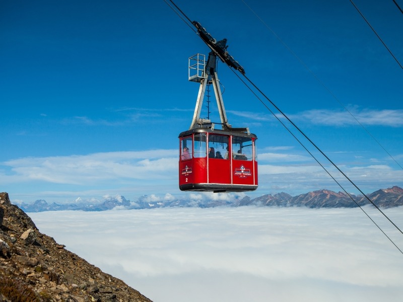 SkyTram over clouds