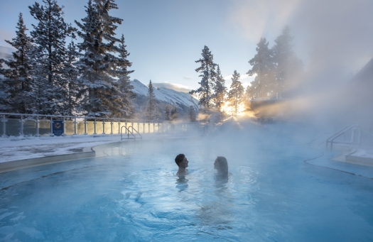 Banff hot springs.