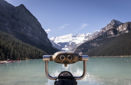 Binoculars at Lake Louise, Banff