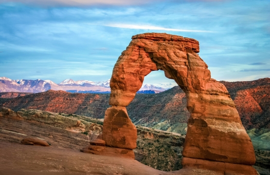 Delicate arch in Arches National Park near Moab